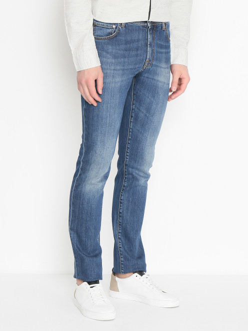Зауженные джинсы из хлопка - МодельВерхНиз1