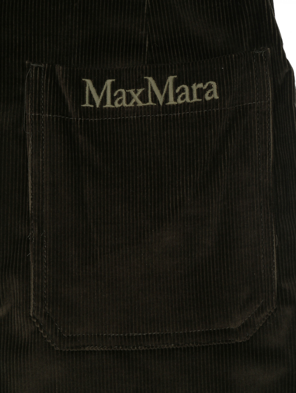 Брюки-кюлоты на высокой посадке Max Mara  –  Деталь  – Цвет:  Зеленый
