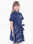 Платье из хлопка с коротким рукавом Ermanno Scervino Junior  –  МодельВерхНиз