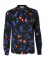 Блуза свободного кроя с цветочным узором Suncoo  –  Общий вид
