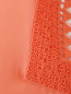 Удлиненная блуза из шелка с кружевной отделкой Ermanno Scervino  –  Деталь1