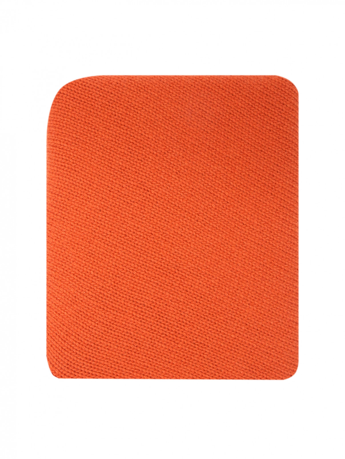 Шарф с бахромой из шерсти Weekend Max Mara  –  Общий вид  – Цвет:  Оранжевый