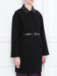 Пальто из шерсти с декором Moschino Boutique  –  Модель Верх-Низ