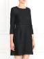 Платье-мини из хлопка с длинными рукавами Max&Co  –  Модель Верх-Низ