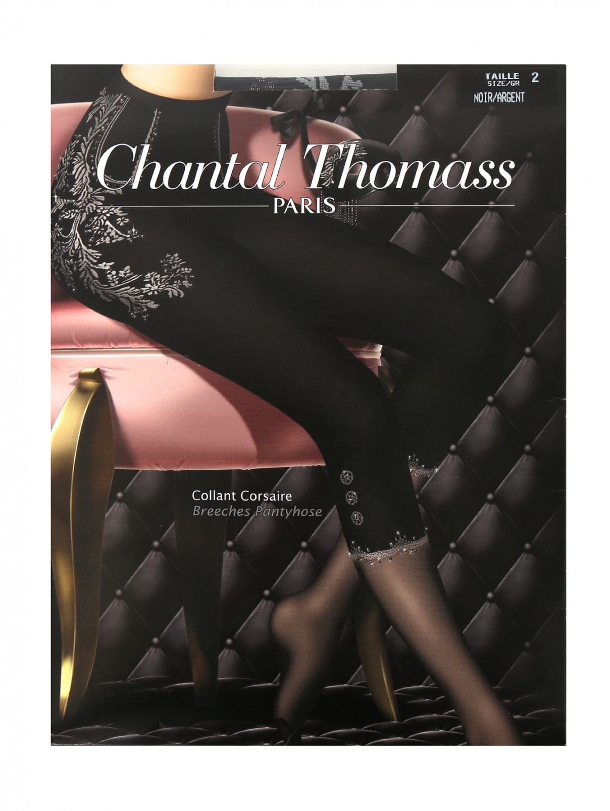Колготки с узором Chantal Thomass  –  Общий вид  – Цвет:  Черный