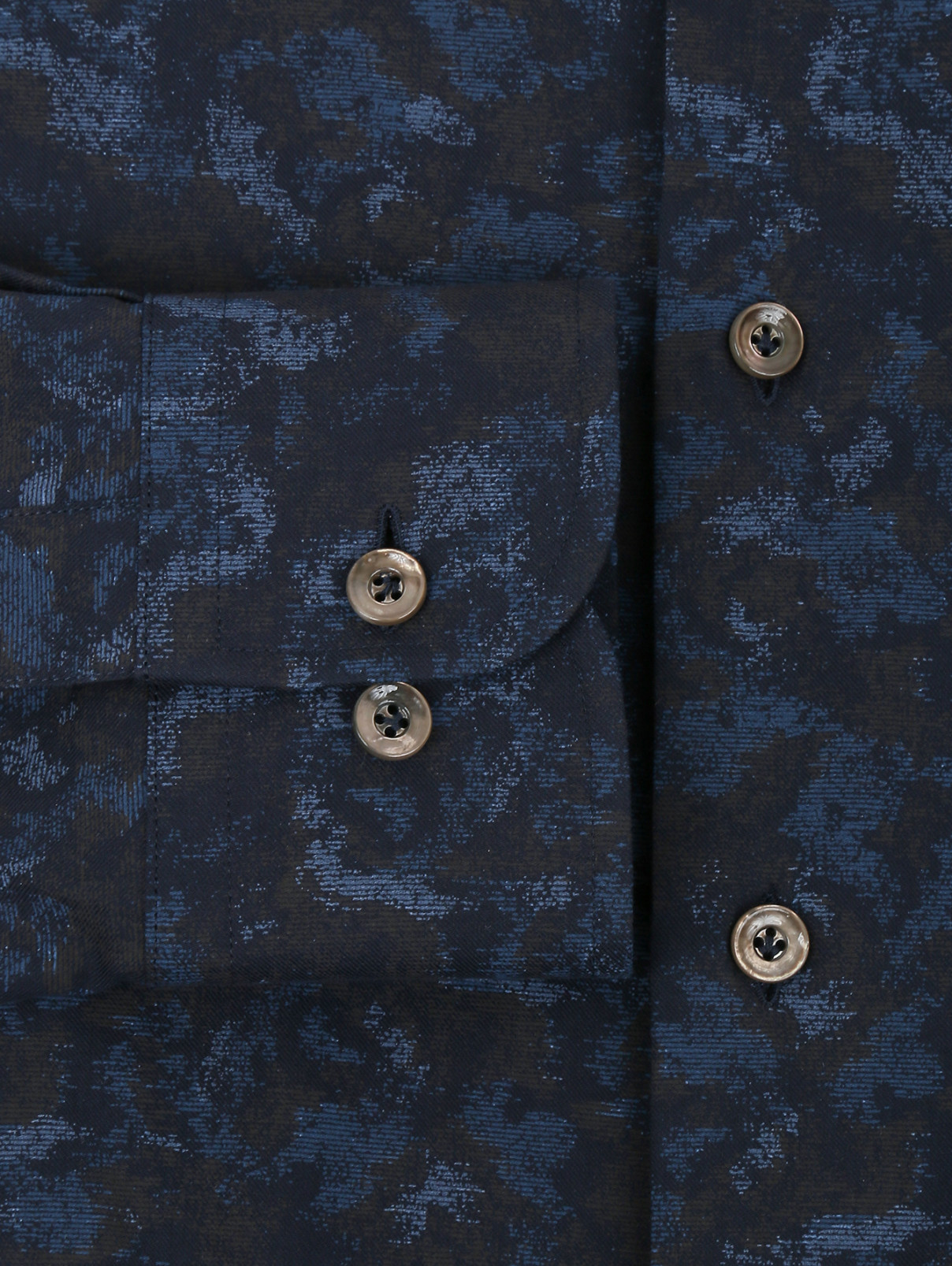 Рубашка из хлопка с узором Andrew Duck  –  Деталь1  – Цвет:  Синий