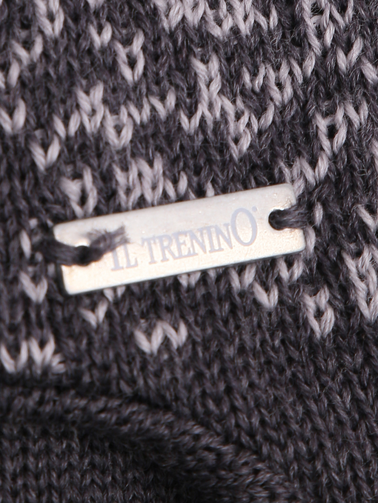 Шерстяная шапка с помпоном IL Trenino  –  Деталь1  – Цвет:  Серый