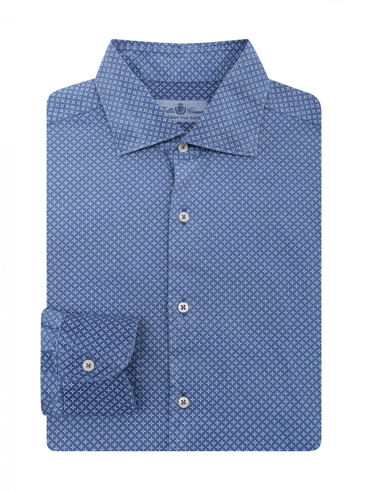 Рубашка из хлопка с узором Della Ciana  –  Общий вид  – Цвет:  Узор