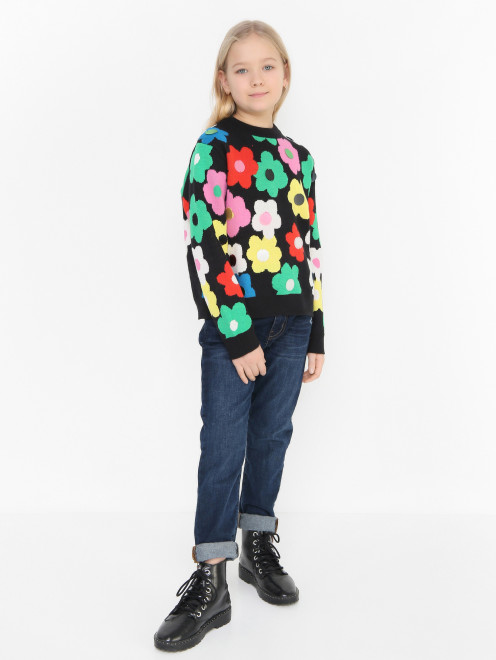 Джемпер из хлопка и шерсти Stella McCartney kids - МодельОбщийВид