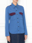 Рубашка из шерсти с накладными карманами Calvin Klein 205W39NYC  –  МодельВерхНиз