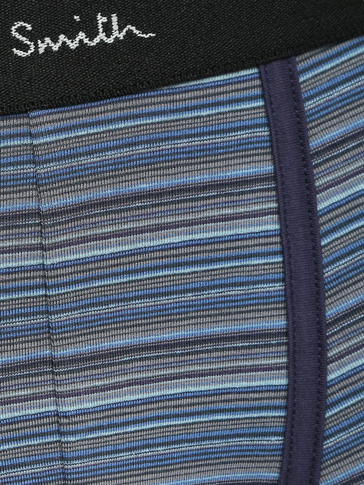 Трусы из хлопка с узором "полоска" Paul Smith  –  Деталь  – Цвет:  Синий