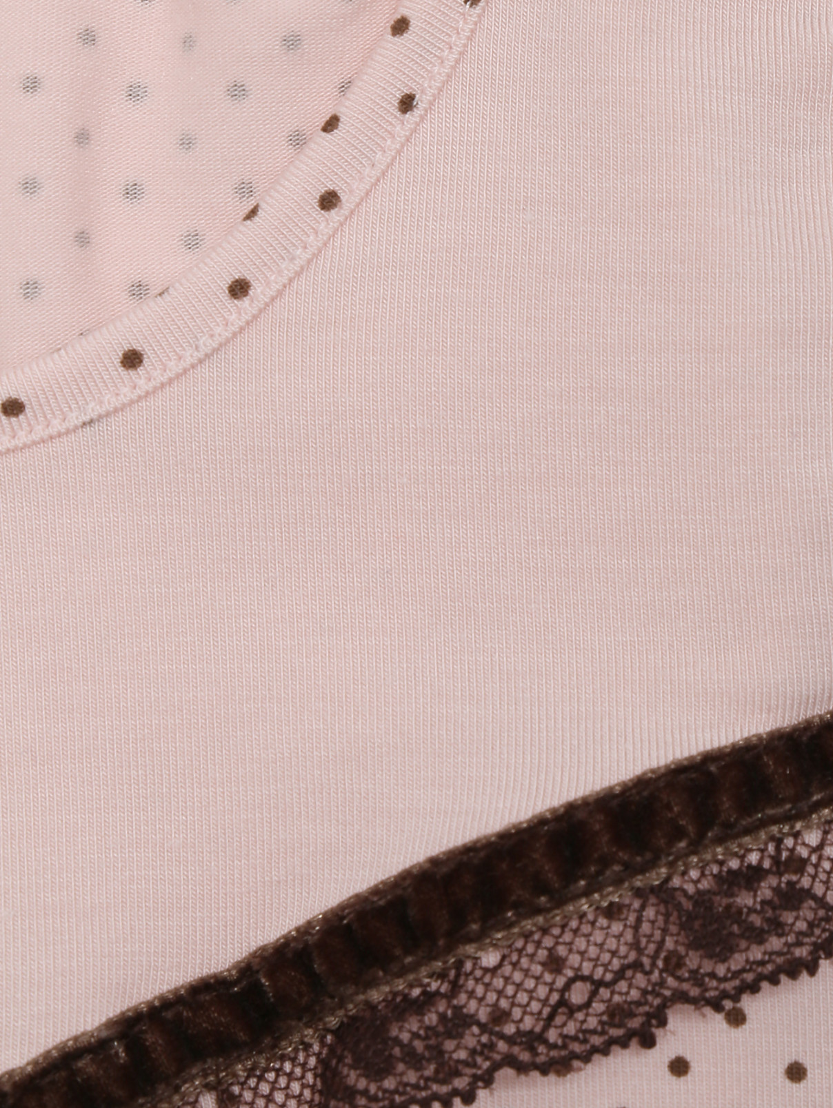 Топ из модала с кружевом La Perla  –  Деталь1  – Цвет:  Узор