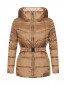 Пуховик на молнии с поясом Weekend Max Mara  –  Общий вид