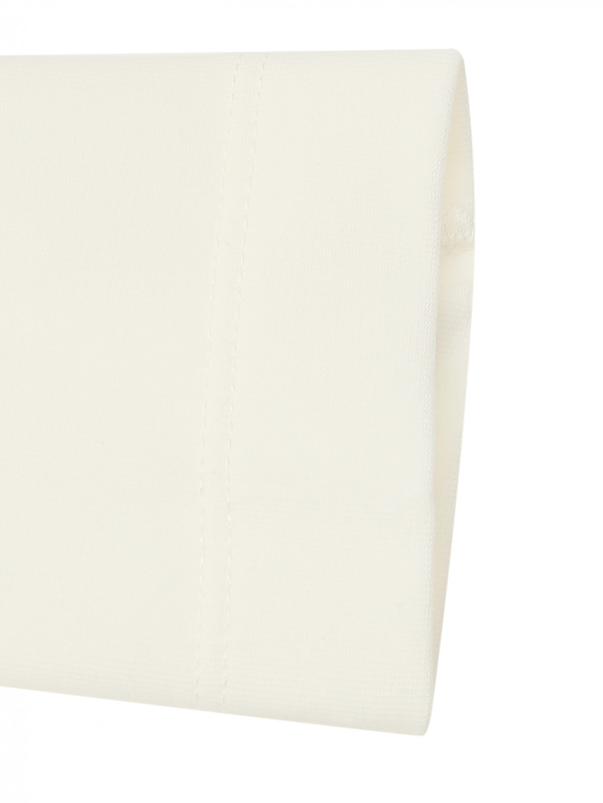 Хлопковый лонгслив с принтом MONNALISA  –  Деталь1  – Цвет:  Белый