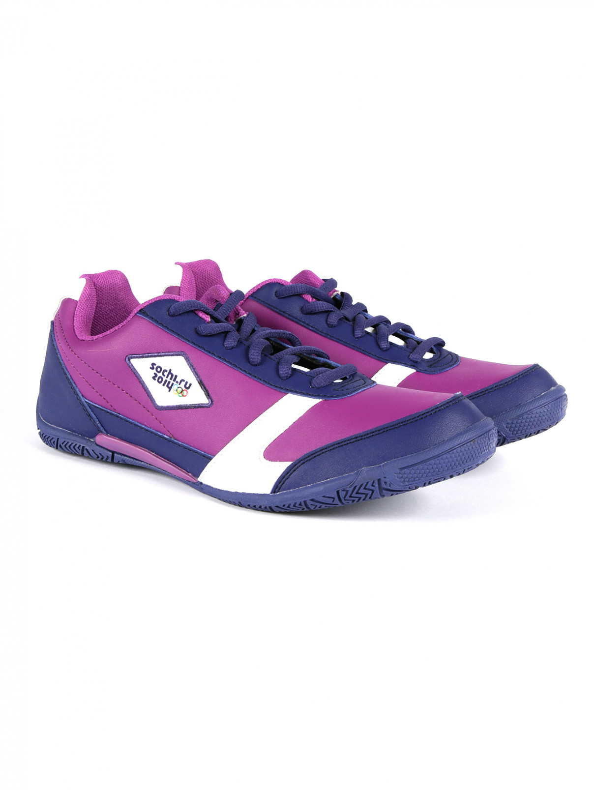 Легкие кроссовки на шнуровке Sochi 2014  –  Общий вид  – Цвет:  Фиолетовый