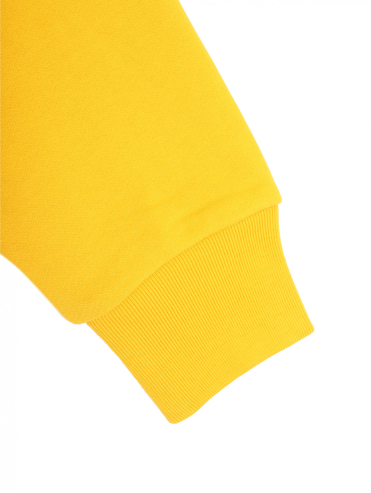 Толстовка на молнии с аппликацией Dsquared2  –  Деталь1  – Цвет:  Желтый