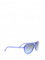 Солнцезащитные очки "авиатор" в пластиковой контрастной оправе Chanel  –  Обтравка1