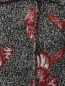 Пальто из фактурной ткани с цветочным узором Alberta Ferretti  –  Деталь