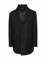 Пальто из смешанной шерсти с карманами Boss  –  Общий вид