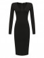 Трикотажное платье с V-образным вырезом Dsquared2  –  Общий вид