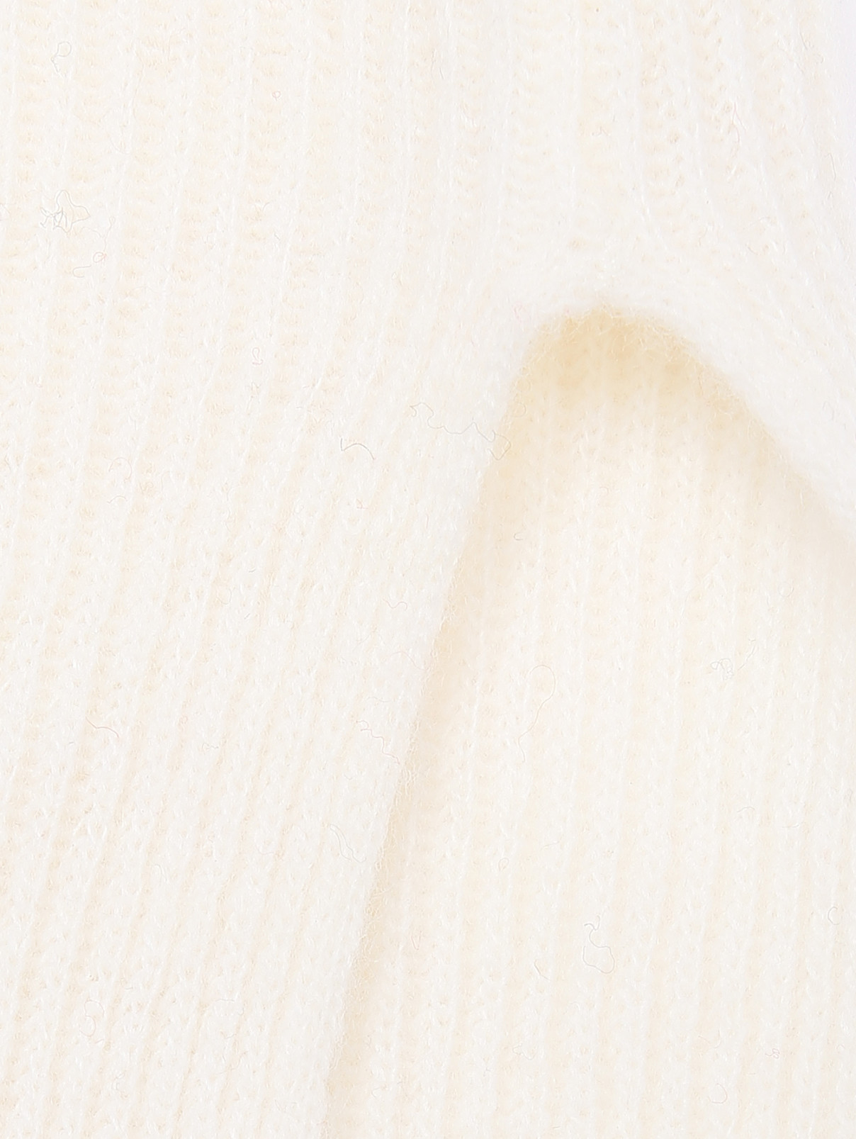 Однотонный свитер из смешанной шерсти Max&Co  –  Деталь1  – Цвет:  Белый