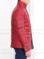 Стеганая куртка из кожи с боковыми карманами BOSCO  –  Модель Верх-Низ1