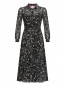 Платье-миди из вискозы с узором Max&Co  –  Общий вид