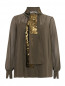 Блуза из шелка декорированная пайетками Dorothee Schumacher  –  Общий вид