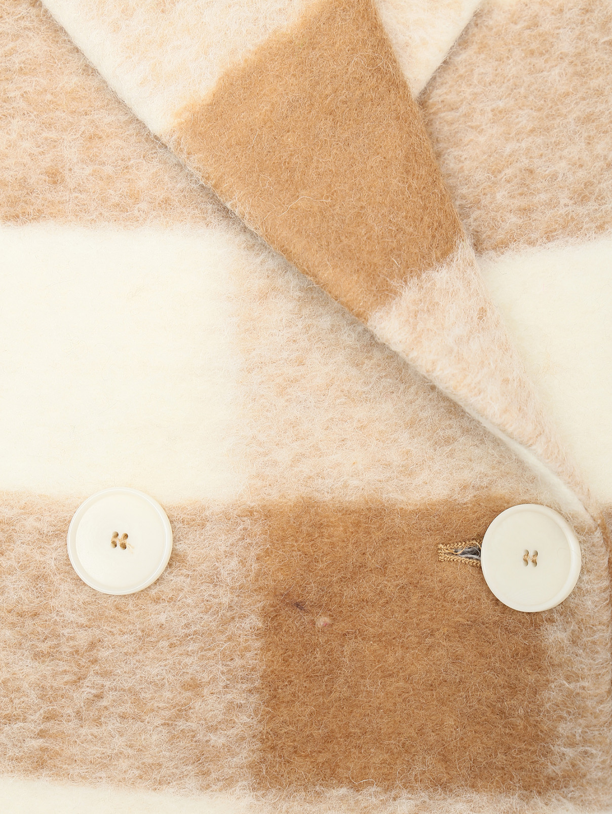 Двубортное пальто с узором клетка Shade  –  Деталь  – Цвет:  Узор