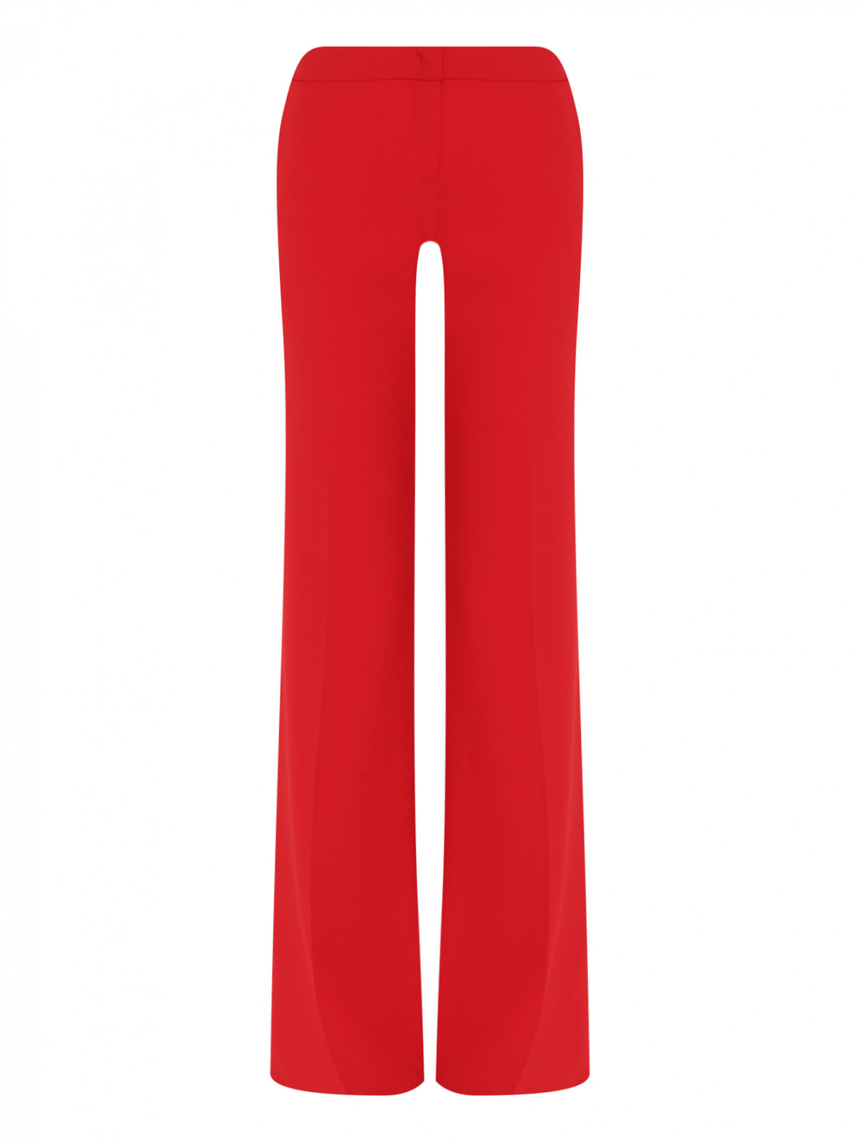 Брюки прямого кроя с карманами PennyBlack  –  Общий вид  – Цвет:  Красный