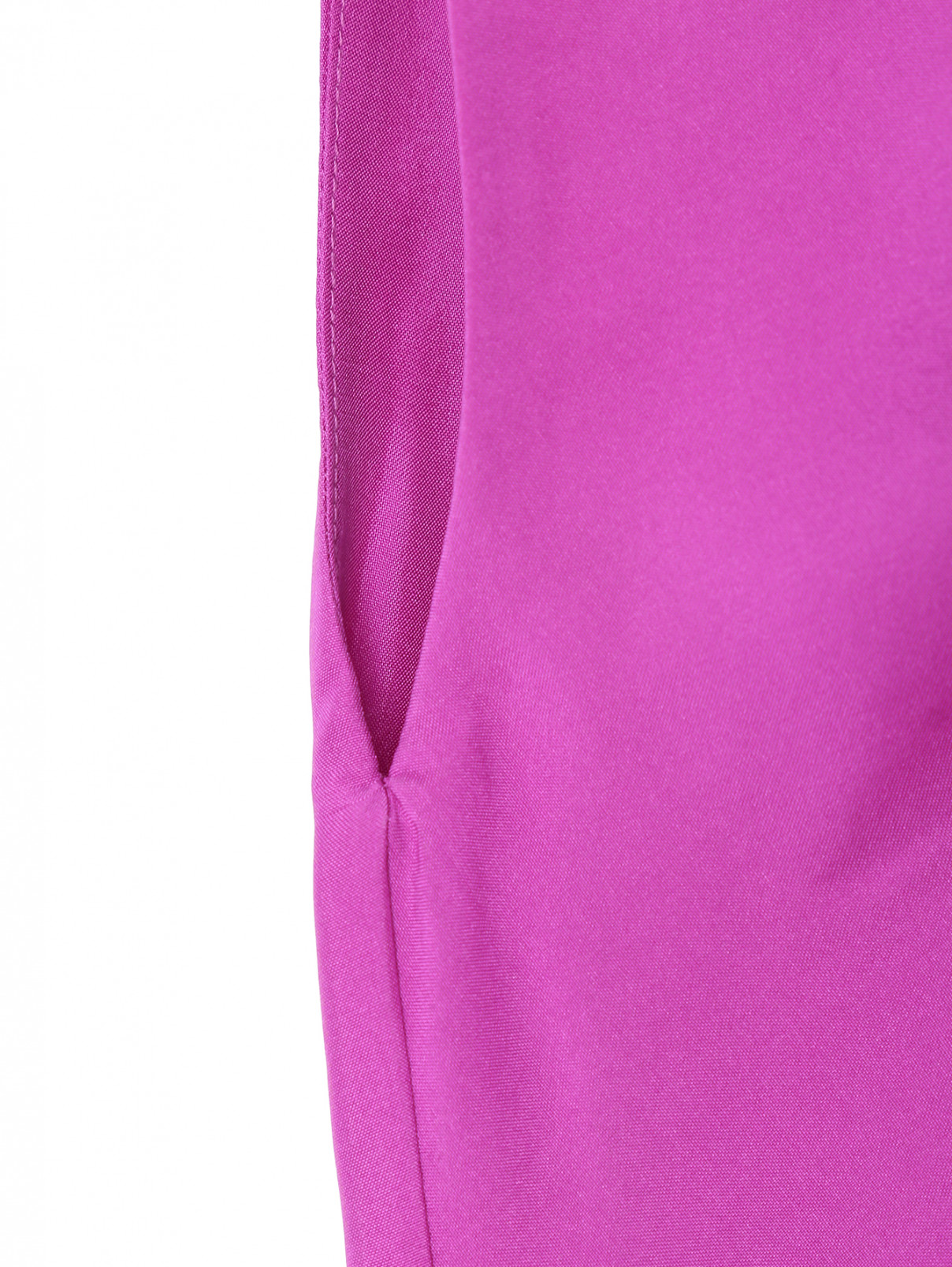 Платье из шелка со сборкой Rohe  –  Деталь1  – Цвет:  Фиолетовый
