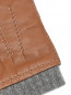 Перчатки из кожи с контрастной отделкой Portolano  –  Деталь