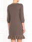 Шерстяное платье с декором из шелка Moschino  –  Модель Верх-Низ1