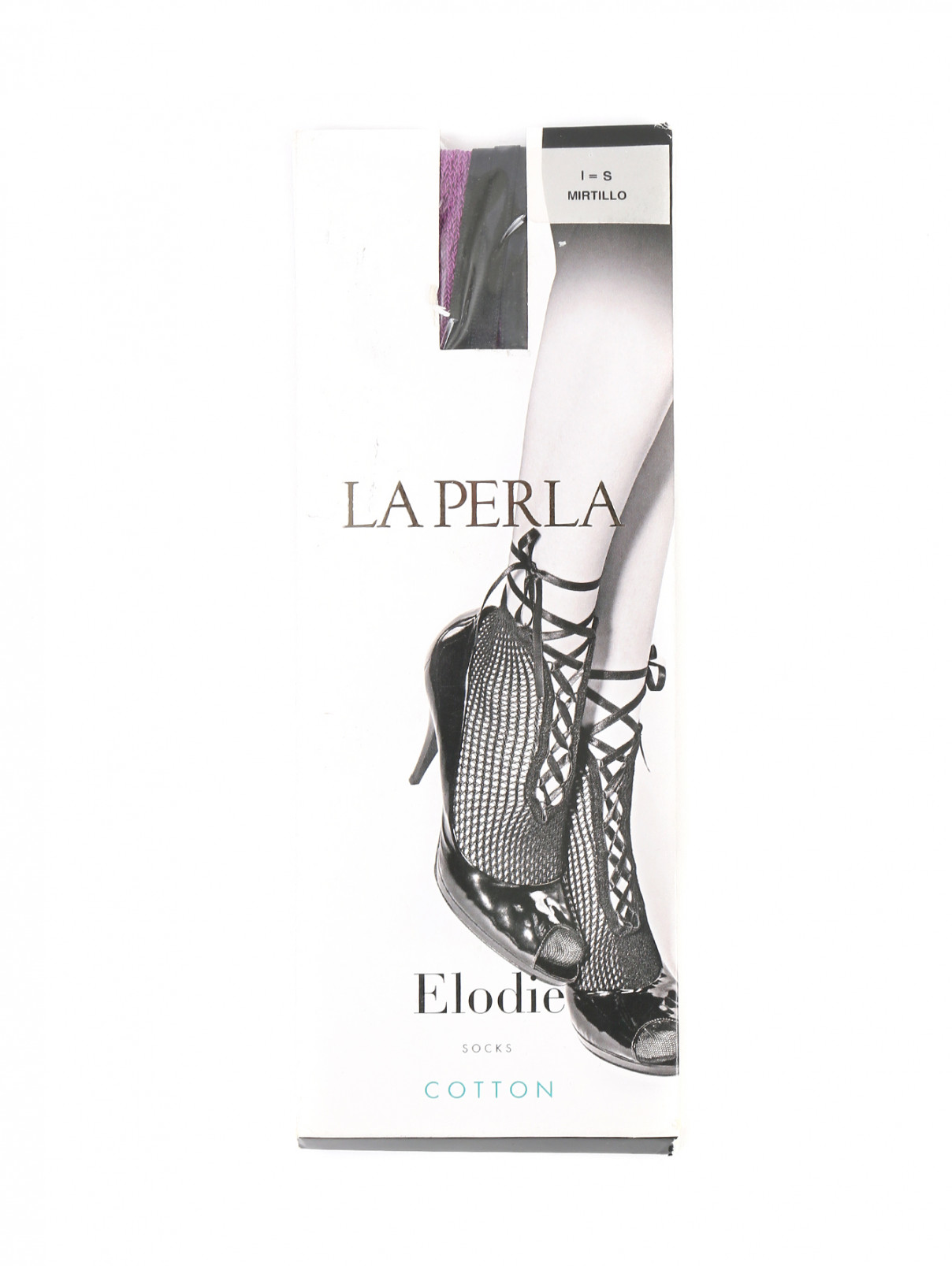 Носки с декоративной отделкой La Perla  –  Общий вид  – Цвет:  Фиолетовый