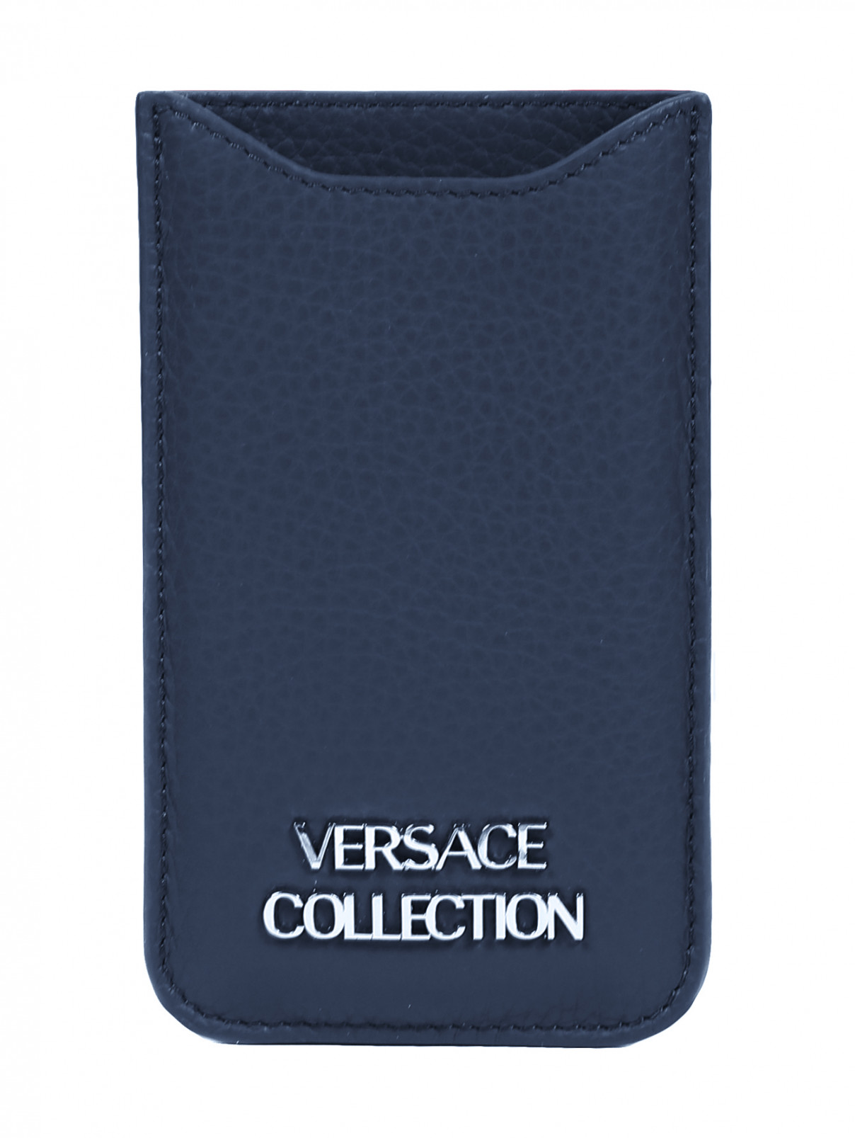 Чехол из кожи для IPhone 4 Versace Collection  –  Общий вид  – Цвет:  Синий