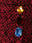 Мини-юбка с запахом и декоративными кристаллами Moschino Boutique  –  Деталь