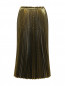 Плиссированная юбка-миди с эффектом "металлик" Mo&Co  –  Общий вид