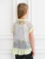 Блуза свободного кроя с цветочным узором Miss Blumarine  –  Модель Верх-Низ1