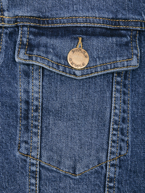 Укороченная джинсовая куртка - Деталь1