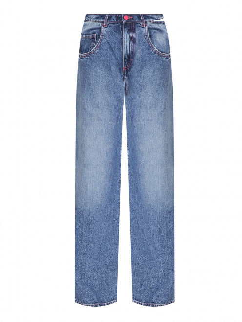 Широкие джинсы с карманами - Общий вид