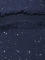 Полупальто из смешанной шерсти с узором и бахромой Voyage by Marina Rinaldi  –  Деталь