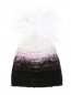 Шапка из альпаки, шесрти мериноса и мохера декорированная перьями Eugenia Kim  –  Общий вид