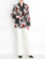 Блуза из шелка с цветочным принтом Equipment  –  МодельОбщийВид