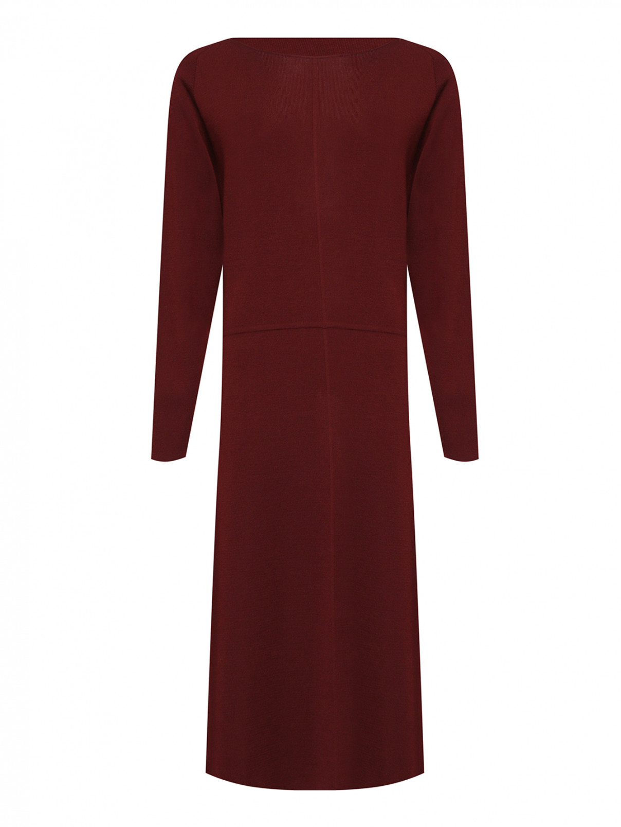 Трикотажное платье из шерсти Luisa Spagnoli  –  Общий вид  – Цвет:  Красный