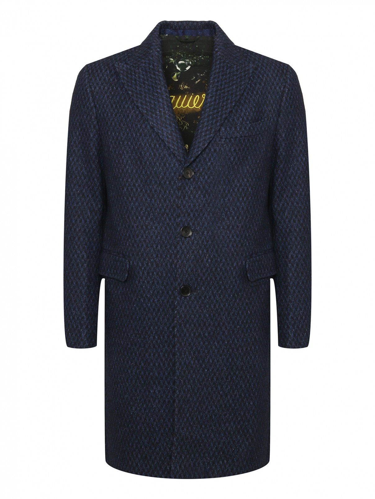 Пальто прямого кроя с акцентным подкладом Etro  –  Общий вид