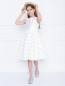 Платье-миди с декором на юбке Aletta Couture  –  МодельОбщийВид