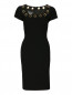 Платье-футляр из шерсти с металлической фурнитурой Moschino Boutique  –  Общий вид