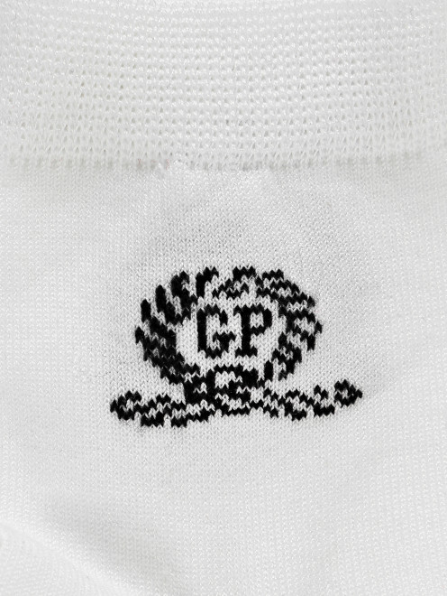 Носки из хлопка с принтом Grigio Perla - Деталь