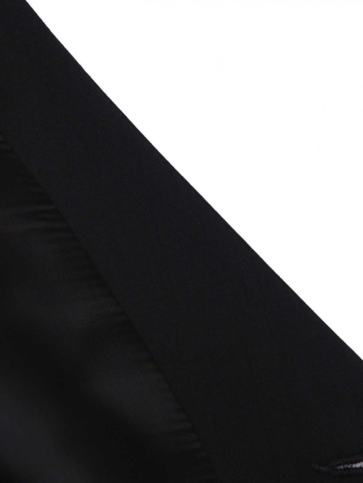 Жилет из шерсти с карманами Dal Lago  –  Деталь1  – Цвет:  Черный