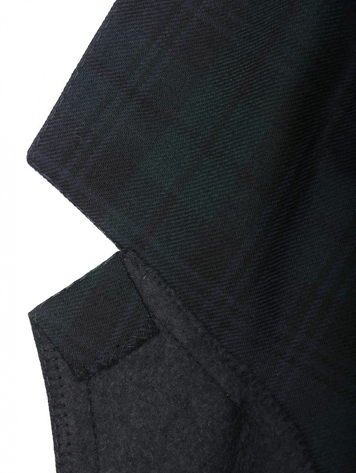 Пиджак из шерсти с узором Belvest  –  Деталь1  – Цвет:  Зеленый